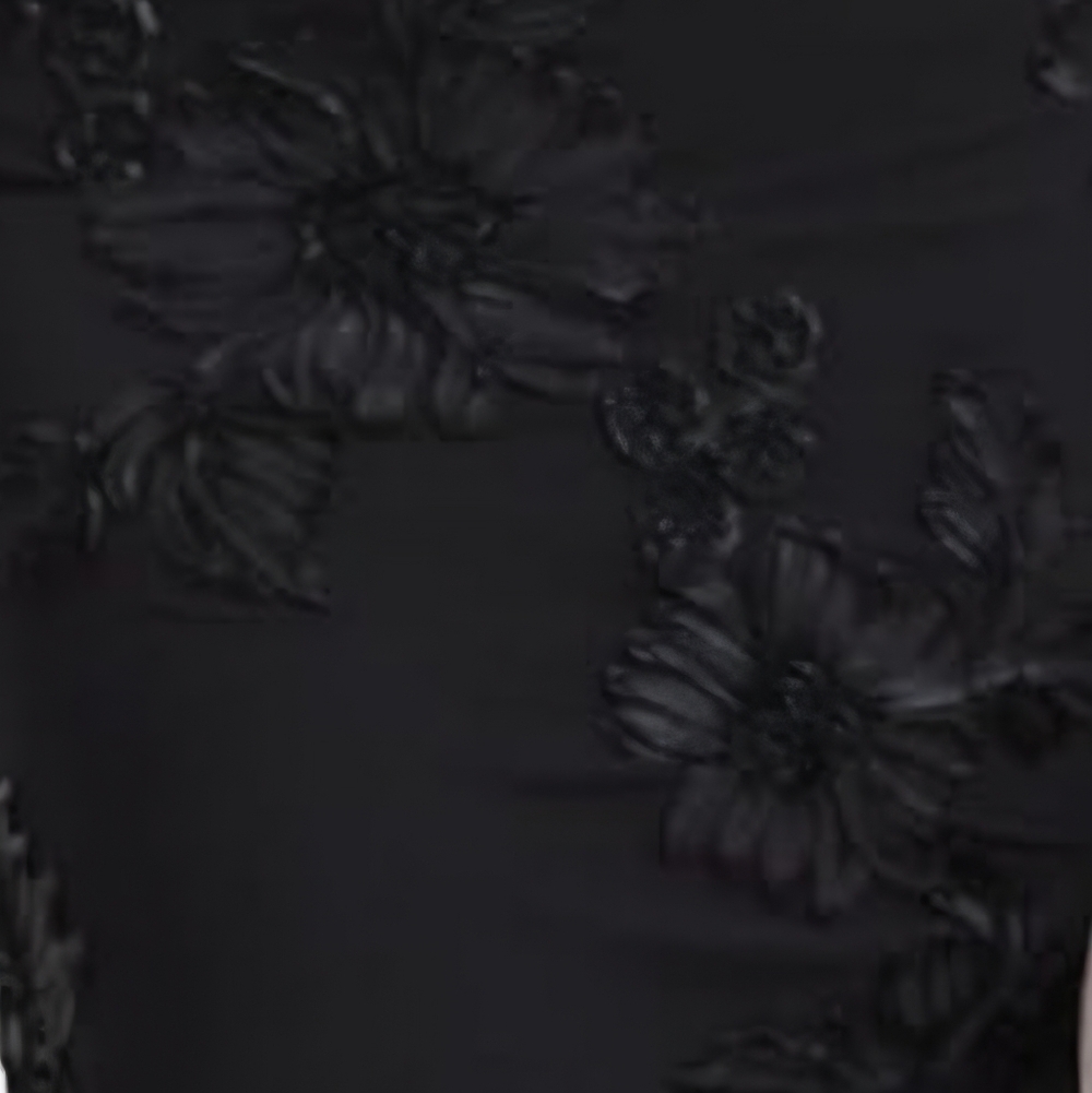 Elegant Black Floral Maxi Dress - Picture 8 of 8